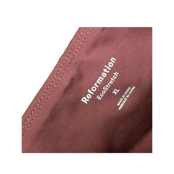 Reformation EcoStretch Leggings Size XL Brown Sienna Full Length High Waisted - Picture 5 of 6